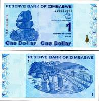 *1 dolár Zimbabwe 2009, P92 UNC - Kliknutím na obrázok zatvorte -